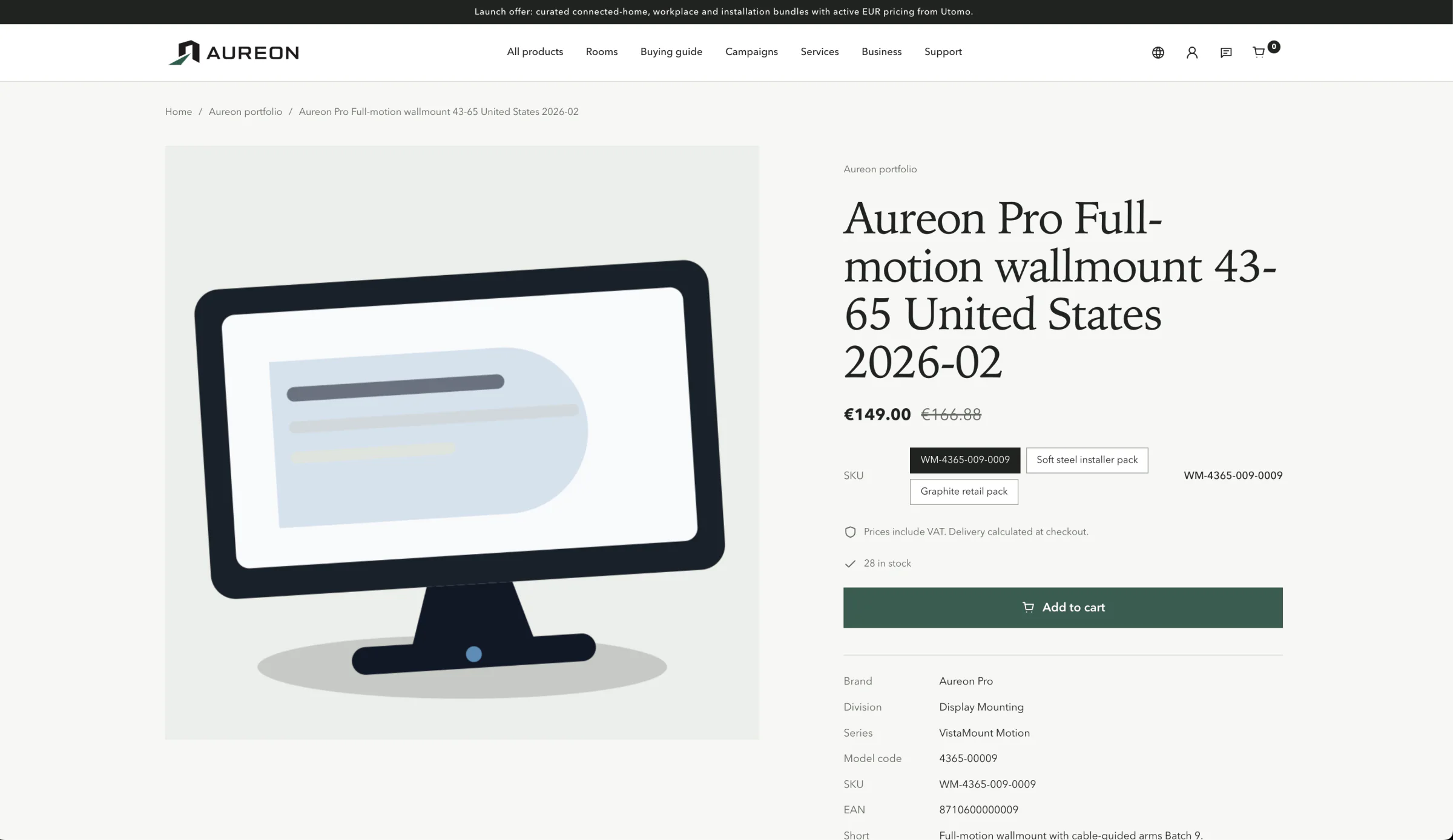 Aureon storefront product page published from Utomo Shop